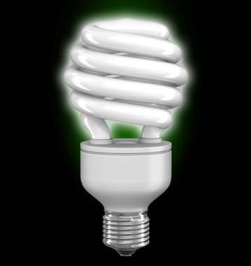 Enerji tasarruflu ampul. Görüntü kırpma yolu ile