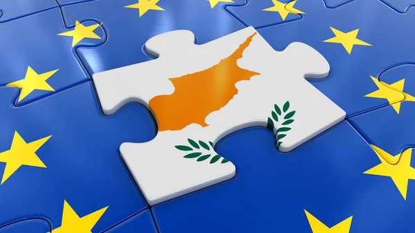 Кіпр головоломки в рамках ЄС — стокове фото