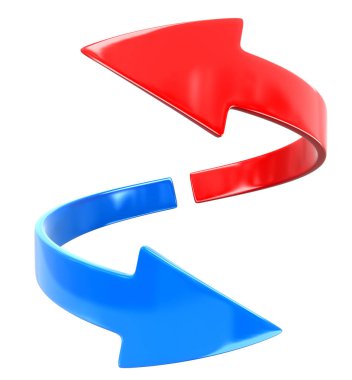 İki ok. Görüntü kırpma yolu ile