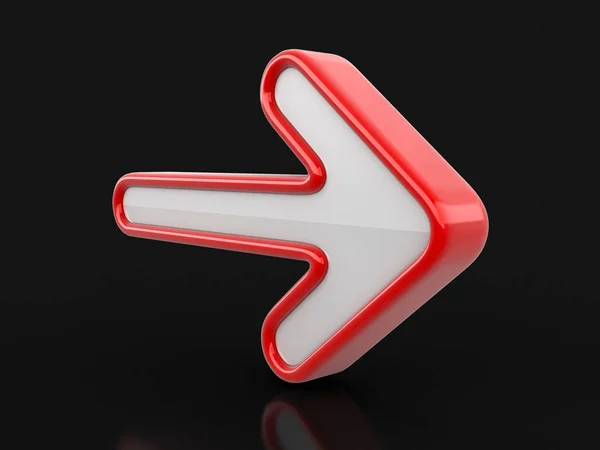 3d arrow. Image with clipping path — Stock Photo, Image