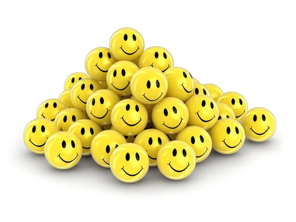 Smileys. Image with clipping path — Stock Photo, Image