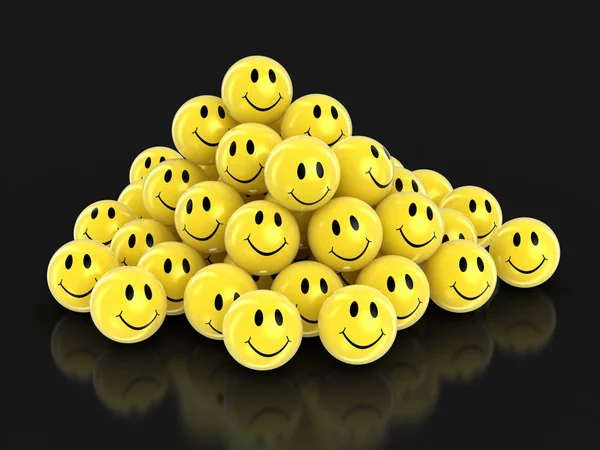 Smileys. Bild med urklippsbana — Stockfoto