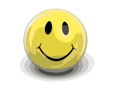 Gülümseme simgesi. Görüntü kırpma yolu ile