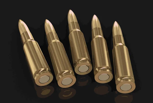 Bullets. Image with clipping path. — Stock Vector