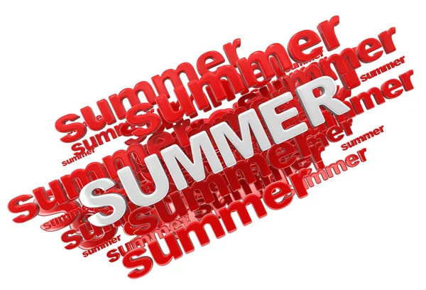 Word summer.  Image with clipping path — Stock Photo, Image