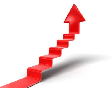 Merdiven ve yukarı ok. Görüntü kırpma yolu ile