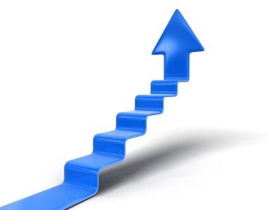 Merdiven ve yukarı ok. Görüntü kırpma yolu ile