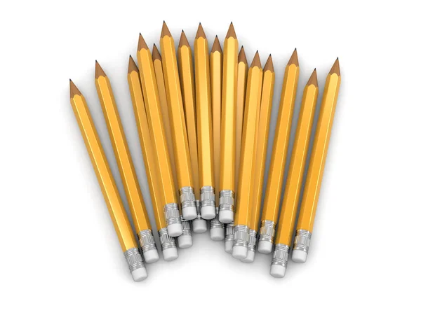 Pencils. Image with clipping path. — Stock Photo, Image