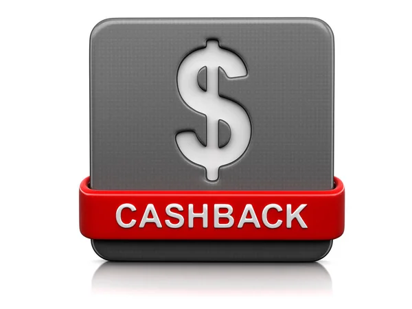 Logga cashback. Bild med urklippsbana — Stockfoto