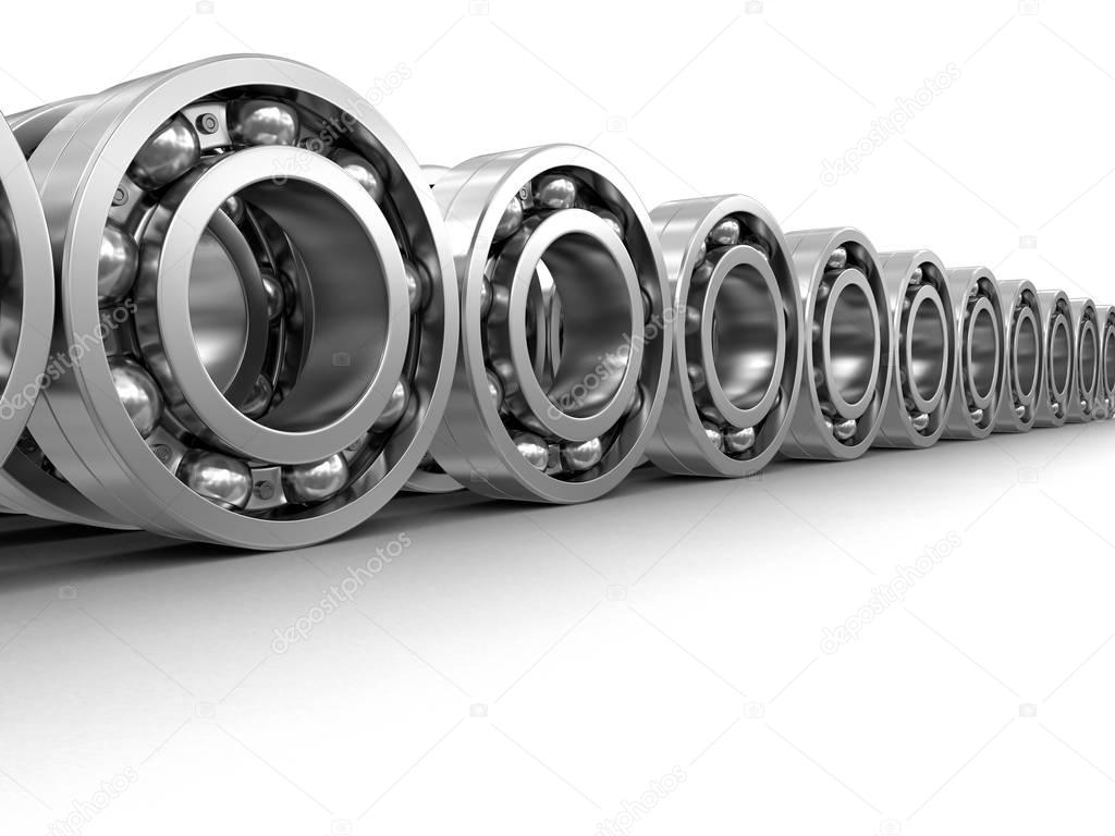 Bearings. Image with clipping path