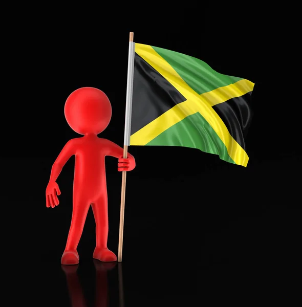 США и Ямайка снимают флаги. Изображение с пути обрезки — стоковое фото