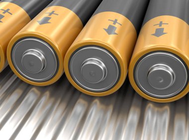 3d image of Batteries clipart