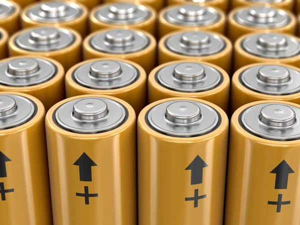 Immagine 3d di Batterie — Foto Stock