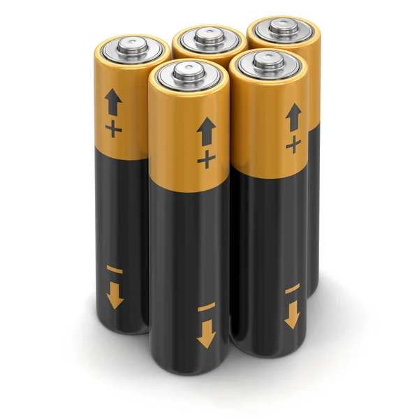 Batterier. Bild med urklippsbana — Stockfoto