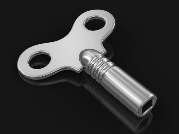 Scheibenschlüssel. Bild mit Ausschnittspfad — Stockfoto