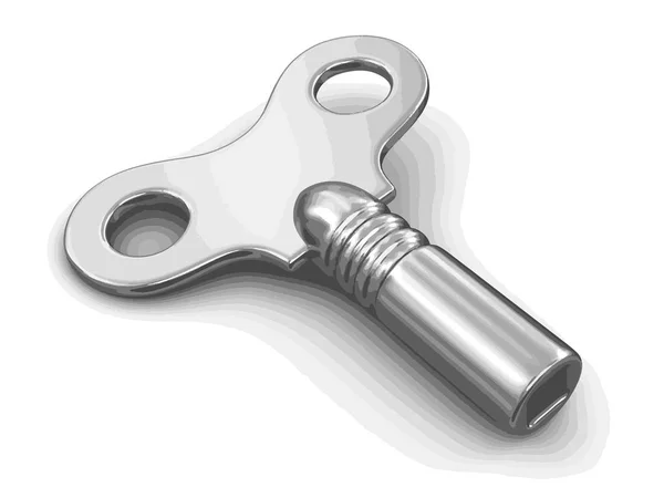 Scheibenschlüssel. Bild mit Ausschnittspfad — Stockvektor