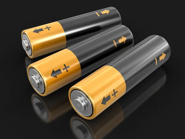 Batterie. Immagine con percorso di ritaglio — Foto Stock