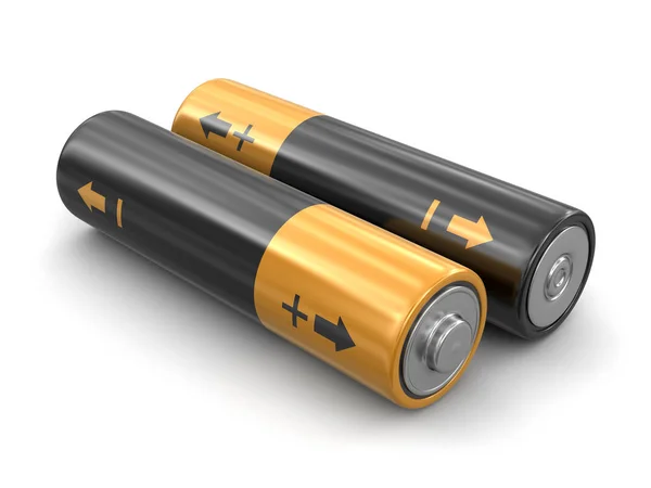 Batterien. Bild mit Ausschnittspfad — Stockfoto