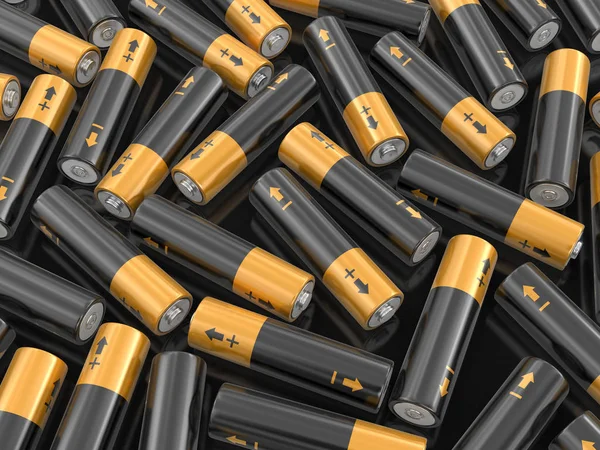 Bataryalarý 3D görüntü — Stok fotoğraf
