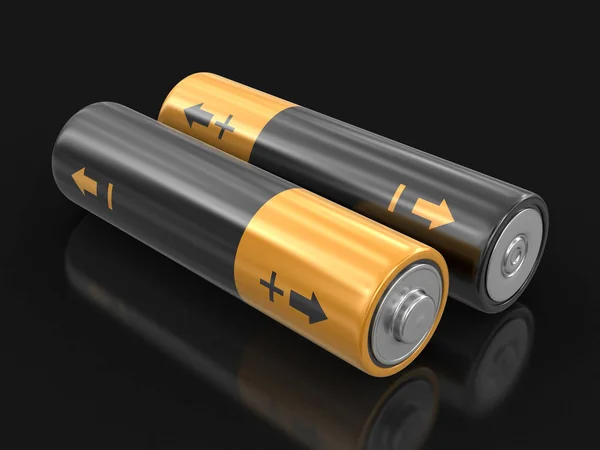 Batterien. Bild mit Ausschnittspfad — Stockfoto