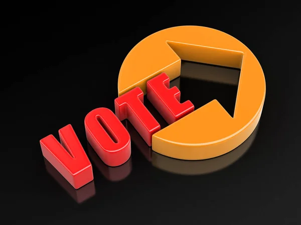 Vote. Image with clipping path — Stock Photo, Image