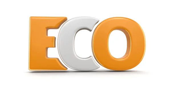 Eco text. Image with clipping path — Stock Photo, Image