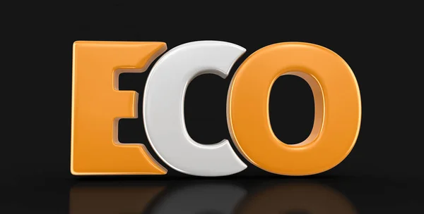 Eco tekst. Afbeelding met uitknippad — Stockfoto