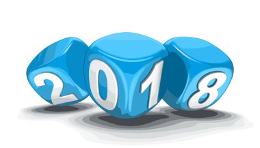 Dices ile 2018. Görüntü kırpma yolu ile.