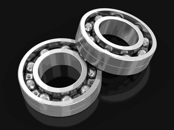 Bearings. Image with clipping path