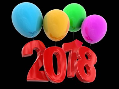 2018 balon üzerinde görüntü. Görüntü kırpma yolu ile