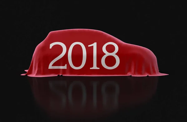 Машина 2018 года. Изображение с пути обрезки — стоковое фото