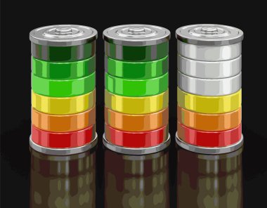 Piller. Görüntü kırpma yolu ile 