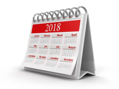 Takvim 2018 (dahil kırpma yolu)