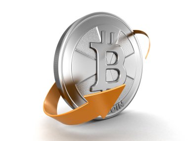 Bitcoin ve ok. Görüntü kırpma yolu ile