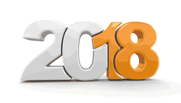 Yeni yıl 2018. Görüntü kırpma yolu ile. — Stok Vektör