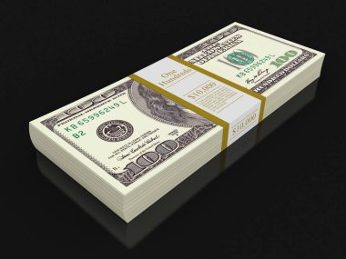 Dolar yığını. Görüntü kırpma yolu ile