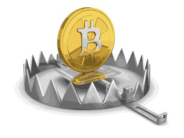 Tuzak ve bitcoin. Görüntü kırpma yolu ile