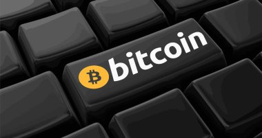 Bitcoin anahtar kavram görüntüsünü