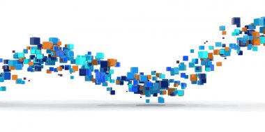 Blockchain teknoloji. Görüntü kırpma yolu ile.