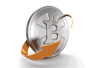 Bitcoin ve ok. Görüntü kırpma yolu ile