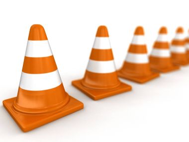 trafik konileri satır