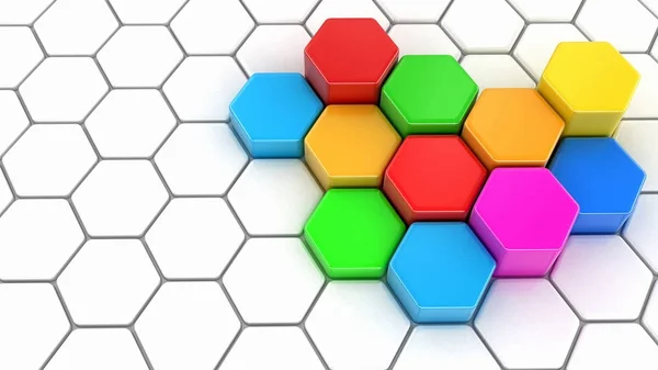 Abstract Hexagonal Background — Stock Photo, Image