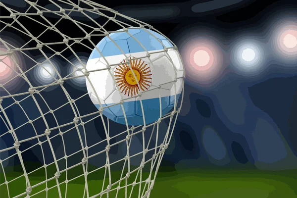 Argentinischer Fußball Netz — Stockvektor