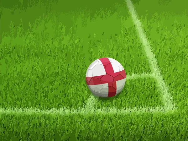Futebol Futebol Com Bandeira Inglesa — Vetor de Stock