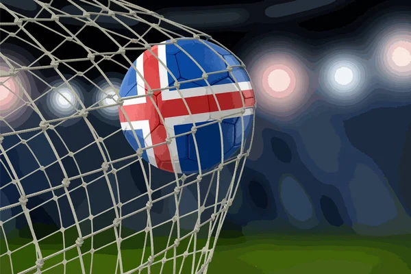Fútbol Islandés Red — Archivo Imágenes Vectoriales