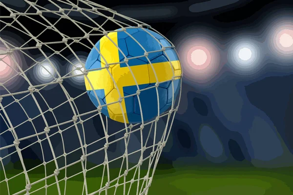 Fútbol Sueco Red — Archivo Imágenes Vectoriales