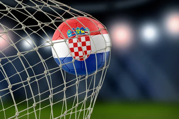 Croatian Soccerball Net — Stock Photo, Image