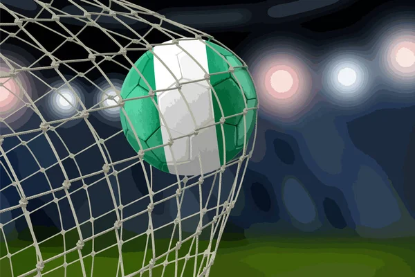 Ballon Football Nigérian Filet — Image vectorielle