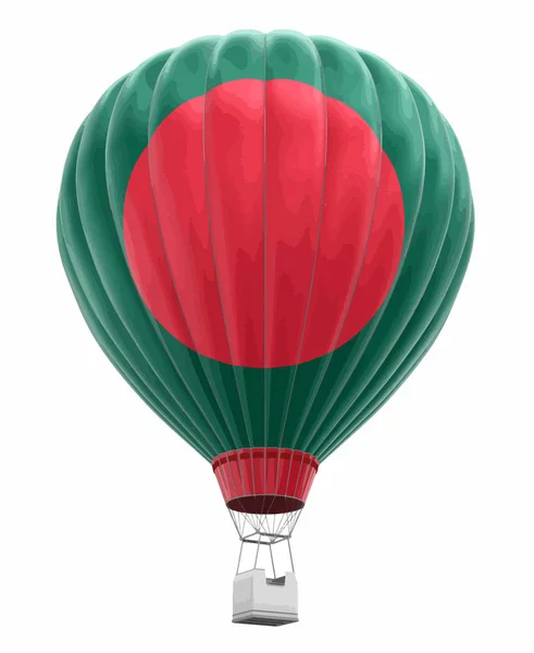 Luftballong Med Bangladesh Flagga Bild Med Urklippsbana — Stock vektor