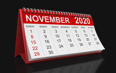Takvim - Kasım 2020 (kırpma yolu dahil)